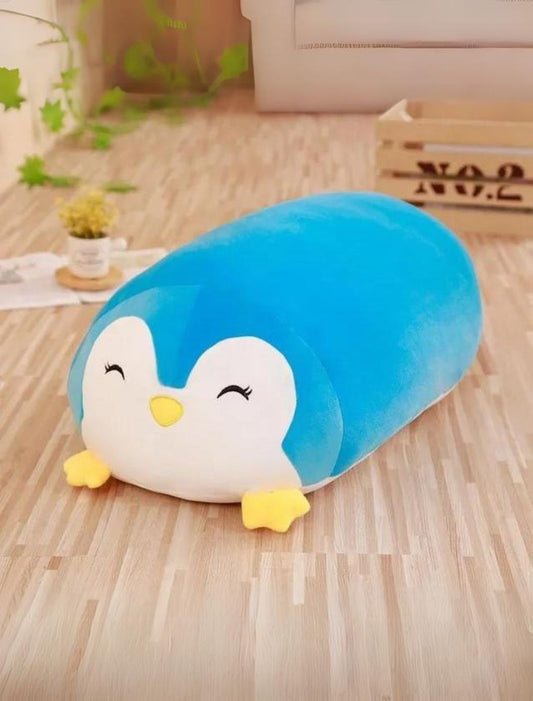 Coussin peluche pingouin