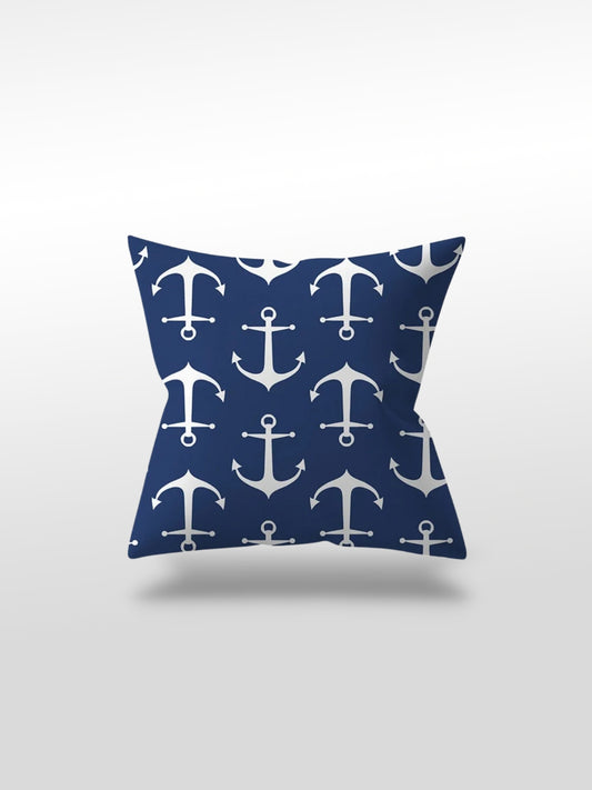 Housse de coussin bleu | Motif marin