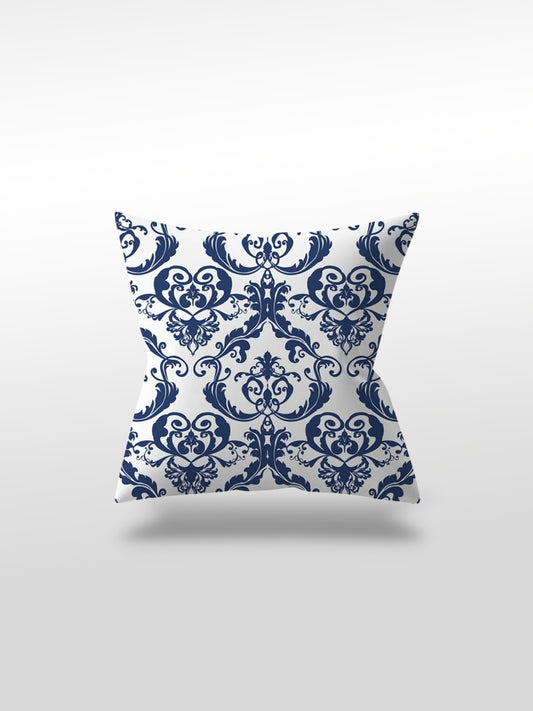 Housse de coussin bleu | Motif graphique