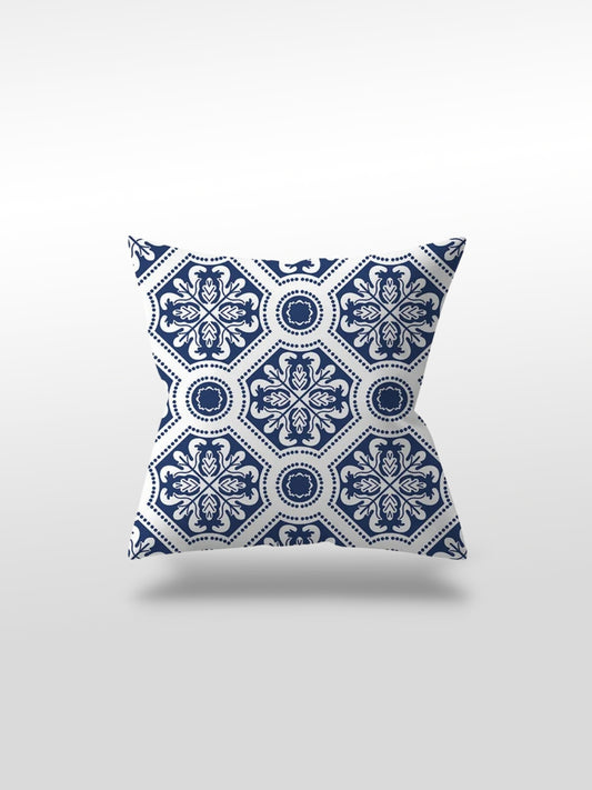 Housse de coussin bleu | Motif orientale