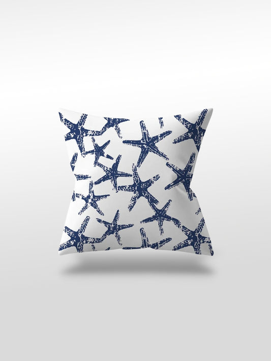 Housse de coussin bleu | motif étoiles