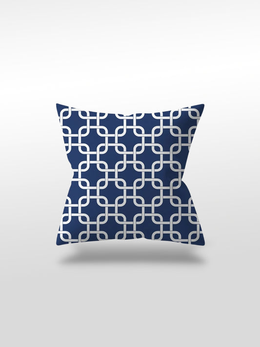 Housse de coussin bleu | motif divers