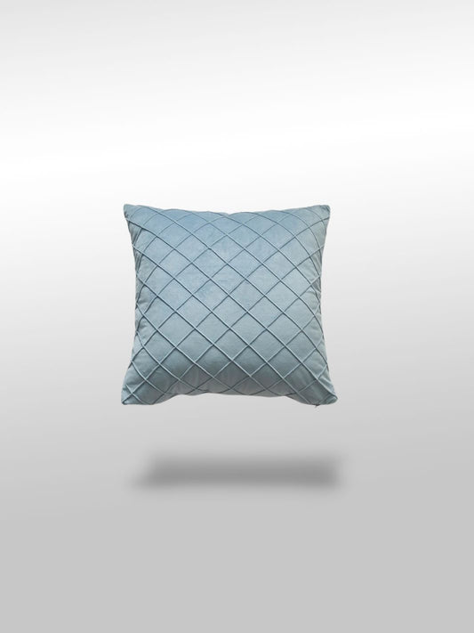 Housse de coussin decorative en velours bleu pale