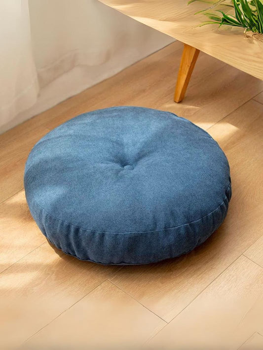 Coussin de méditation bleu