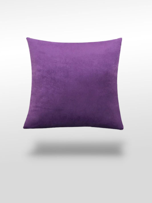 Housse de coussin velours violette