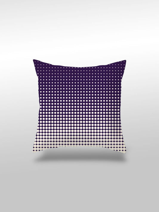 Housse de coussin violette | Motif pointillés