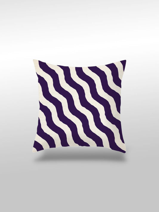 Housse de coussin violette | Motif zèbre